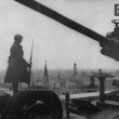 Пост противовоздушной обороны на крыше гостиницы «Москва» в столице страны. 1941-1942 годы