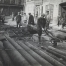 Гнутье труб на месте монтажа в Елецком переулке, 1930 год