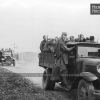 Колонна автомашин с солдатами направляется на Южный фронт. 1